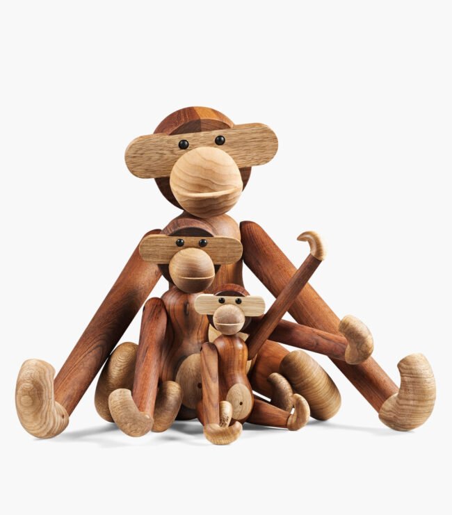 ⁦Kay Bojesen - Wooden monkey⁩ - الصورة ⁦2⁩