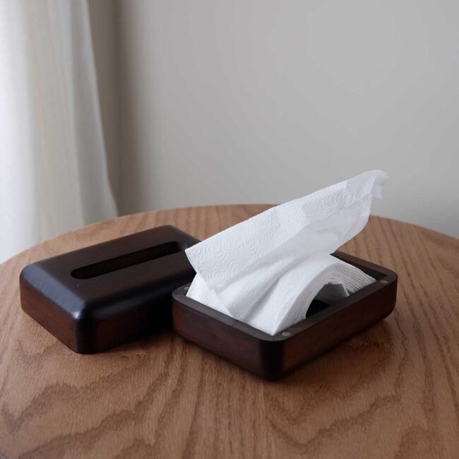 Wooden tissue box - Image 6