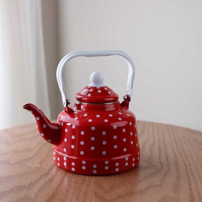 Red with white Dotted design Jug
