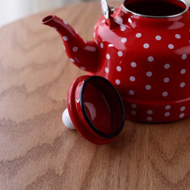 Red with white Dotted design Jug - Image 3