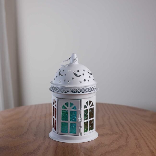 White Ramadan Moon Dome Lantern