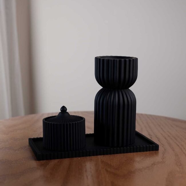 3 Piece Charcoal Incense Burner with Base and Incense Holder