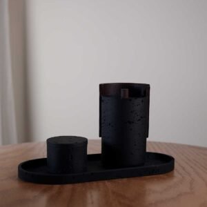 3 Piece Charcoal Incense Burner with Base and Incense Holder
