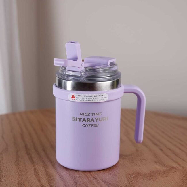 Short thermal bottle with side handle - Image 2