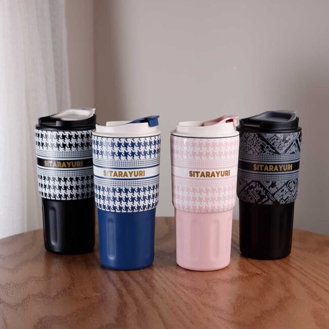 Decorative thermal bottle without handle