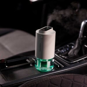 White Electronic incense burner with lighting