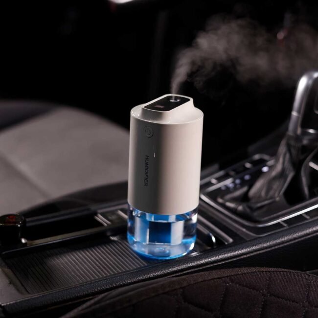 White Electronic incense burner with lighting - Image 2
