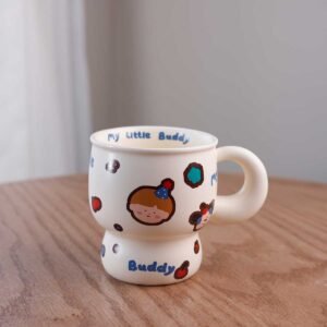 Ceramic Cup with A boy Drawn