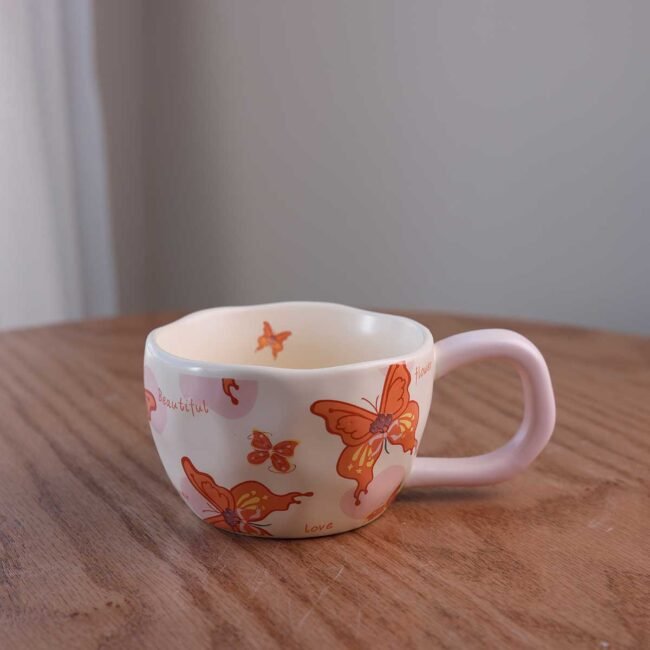 Porcelain Butterfly Mug - Image 2