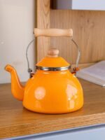 Classic Metal Teapot with Wooden Handle