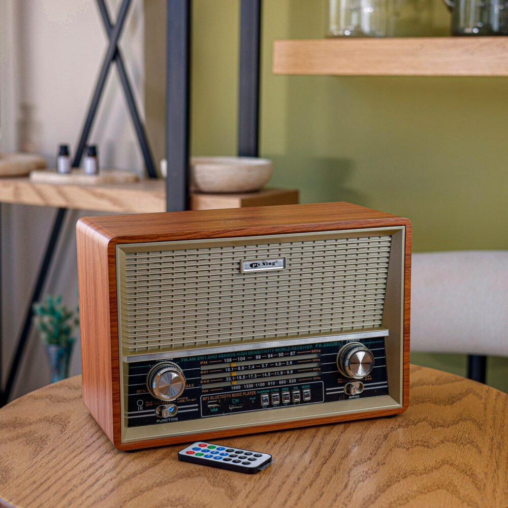 Vintage Wooden Multi-Function Radio - Image 1