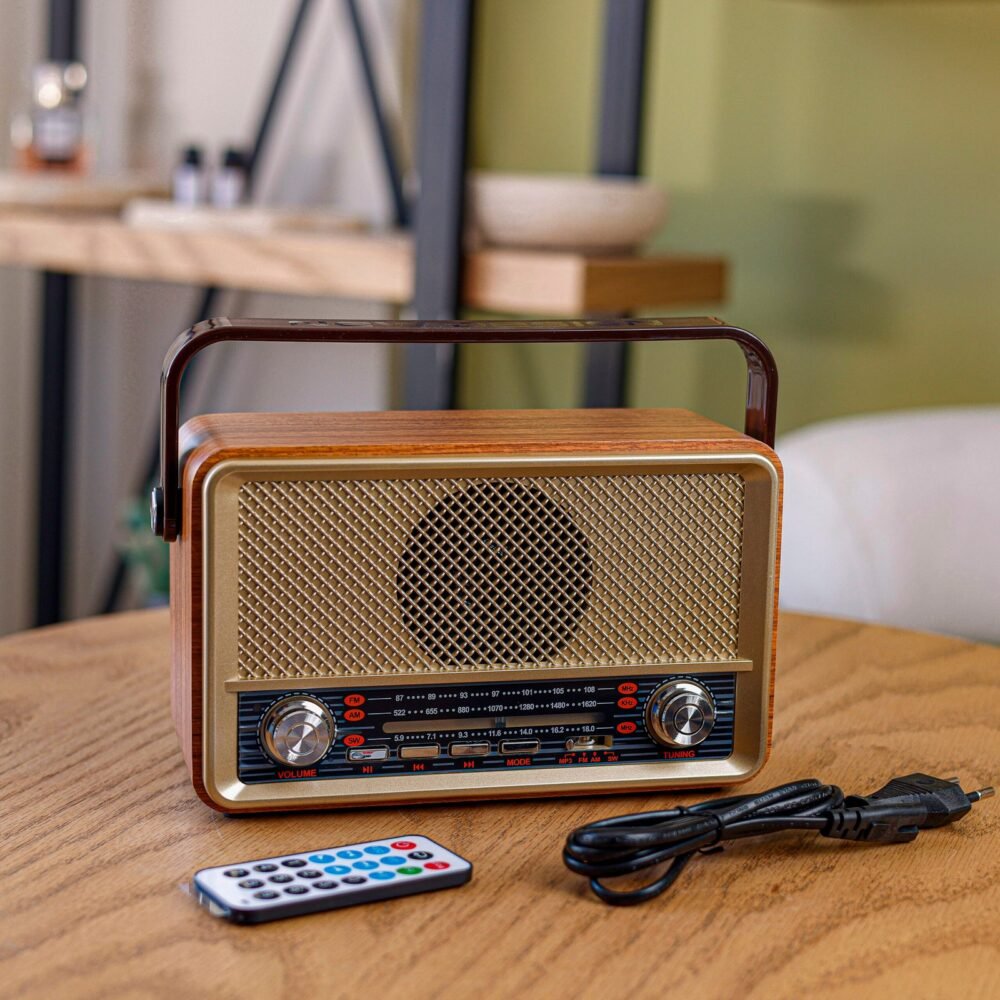 Vintage Wooden Multi-Function Radio - Image 1