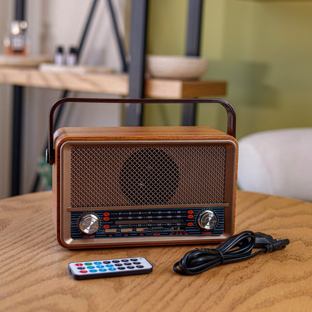 Vintage Wooden Multi-Function Radio - Image 2