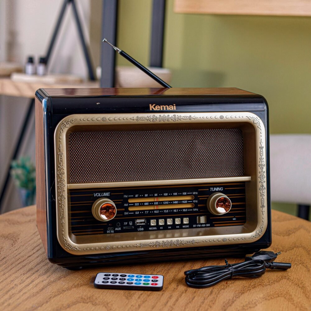 Vintage Wooden Multi-Function Radio - Image 1