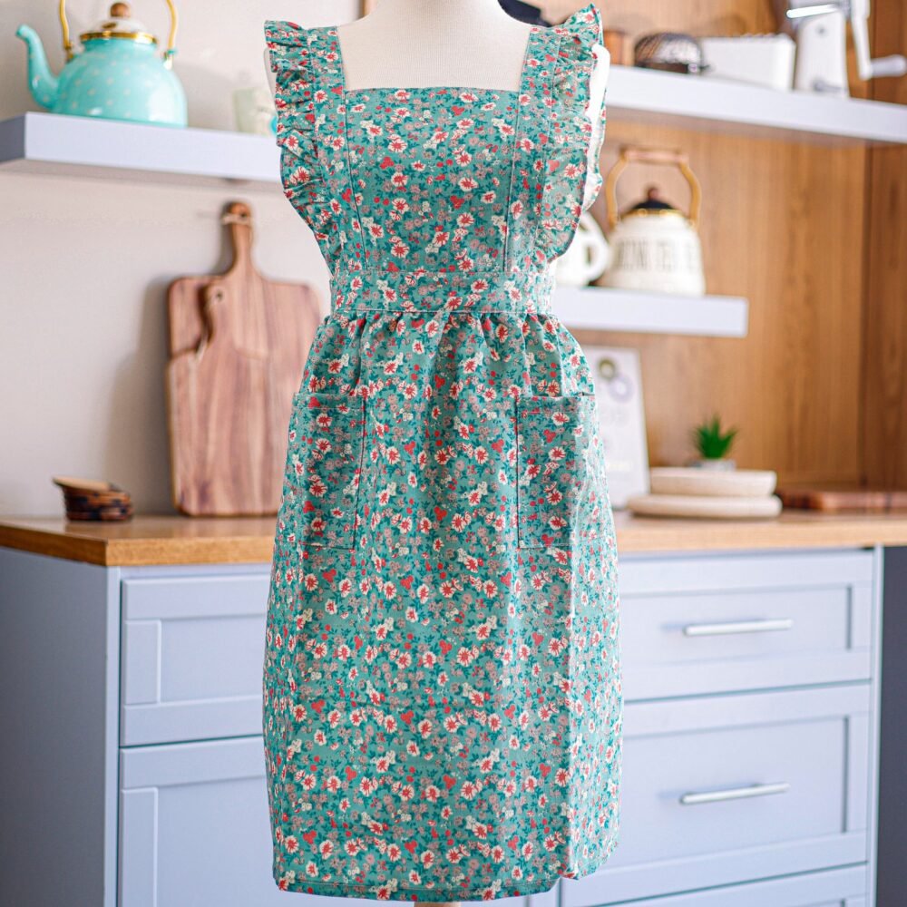 Women's Floral Kitchen Apron - Image 1