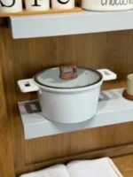 قدر طبخ مع غطاء زجاجي