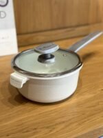 Granite Saucepan with Glass Lid and Long Handle - Image 2