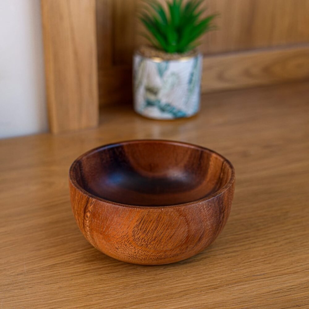 Natural wood bowl - Image 1