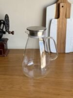 Glass Pitcher with Stainless Steel Lid, 2100 ml Capacity