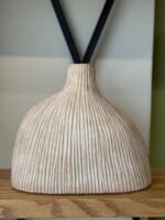 Modern Striped Ceramic Vase