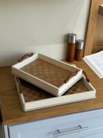 Classic Ivory Tray Set – 2 Pieces