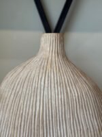 Modern Striped Ceramic Vase - Image 2
