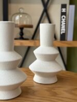 Set of Two Geometric Modern Vases - Image 2