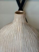 Modern Striped Ceramic Vase - Image 3