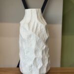 Modern Textured Stone-Look Ceramic Vase