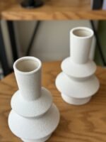 Set of Two Geometric Modern Vases - Image 3