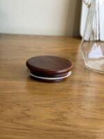 900ml Glass Oil Dispenser with Measurement Scale and Wooden Handl - Image 3