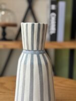 Striped Vase with Modern Classic Design - Image 3
