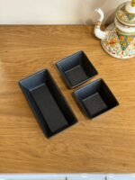 Black Porcelain Serving Set - 3 pcs - Image 2