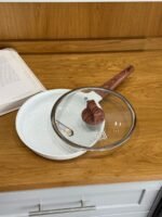 Non-Stick Granite Frying Pan with Glass Lid - Image 2