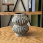 Carved Ceramic Vase – Small Size