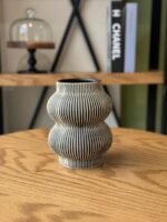 Carved Ceramic Vase – Small Size
