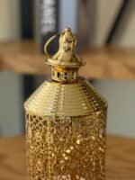 ⁦فانوس رمضان ذهبي أسطواني⁩ - الصورة ⁦3⁩