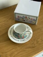 Floral Tea Cup with Saucer - Image 2