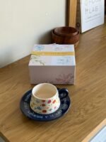 Colorful Floral Porcelain Tea Cup with Saucer