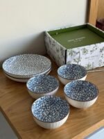 6-Piece Blue Pattern Hospitality & Serving Set - Image 3