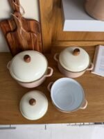 ⁦قدر طهي بمادة المينا بغطاء 3 قطع⁩ - الصورة ⁦4⁩