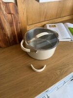 ⁦قدر طهي ستانلس ستيل مع غطاء زجاجي⁩ - الصورة ⁦2⁩