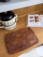 Big Natural Acacia Wood Cutting Board - Image 3