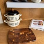 Natural Acacia Wood Cutting Board – End Grain (Small Size)