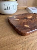 Natural Acacia Wood Cutting Board – End Grain (Small Size) - Image 2