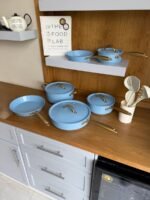 ⁦طقم أواني طهي سيراميك صحي – 16 قطعة⁩ - الصورة ⁦2⁩