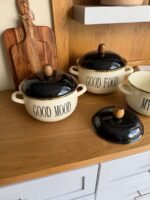 ⁦قدر طهي بمادة المينا بغطاء 3 قطع⁩ - الصورة ⁦2⁩