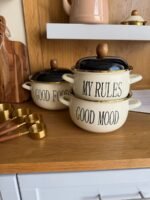 ⁦قدر طهي بمادة المينا بغطاء 3 قطع⁩ - الصورة ⁦4⁩