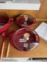 Granite Cookware Set with Glass Lids & Utensils - Image 2