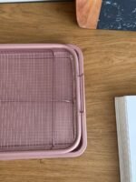 ⁦صينية تقديم مع شبك معدني طقم صينية + سلة شبك⁩ - الصورة ⁦4⁩